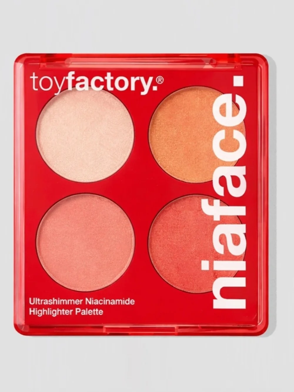 ToyFactory Niaface Ultrashimmer Niacinamide Highlighter Palette Pink/Gold Shades